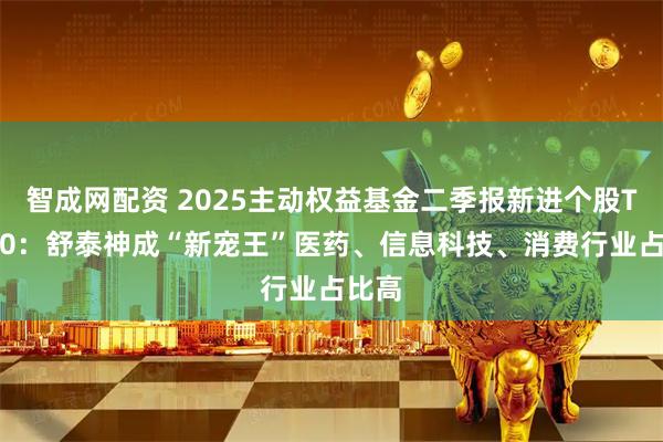 智成网配资 2025主动权益基金二季报新进个股TOP50：舒泰神成“新宠王”医药、信息科技、消费行业占比高